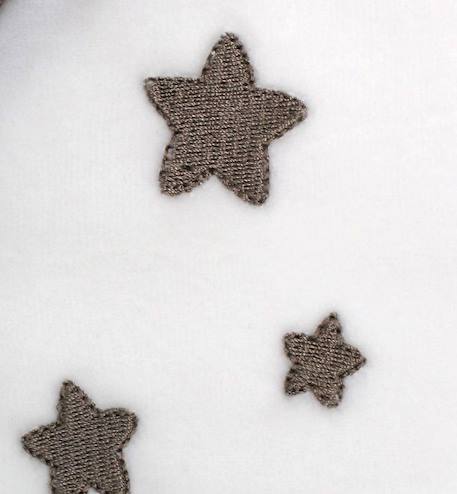 Pyjama bébé Coton Bio blanc motifs étoiles BEIGE+BLEU+GRIS+ROSE 4 - vertbaudet enfant 