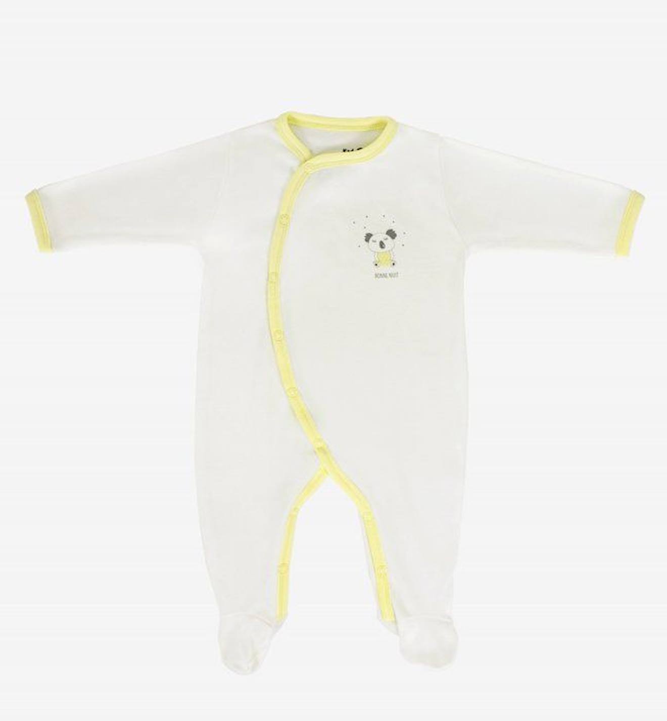 Pyjama Bébé Été Jersey Coton Bio Motifs Koala Blanc