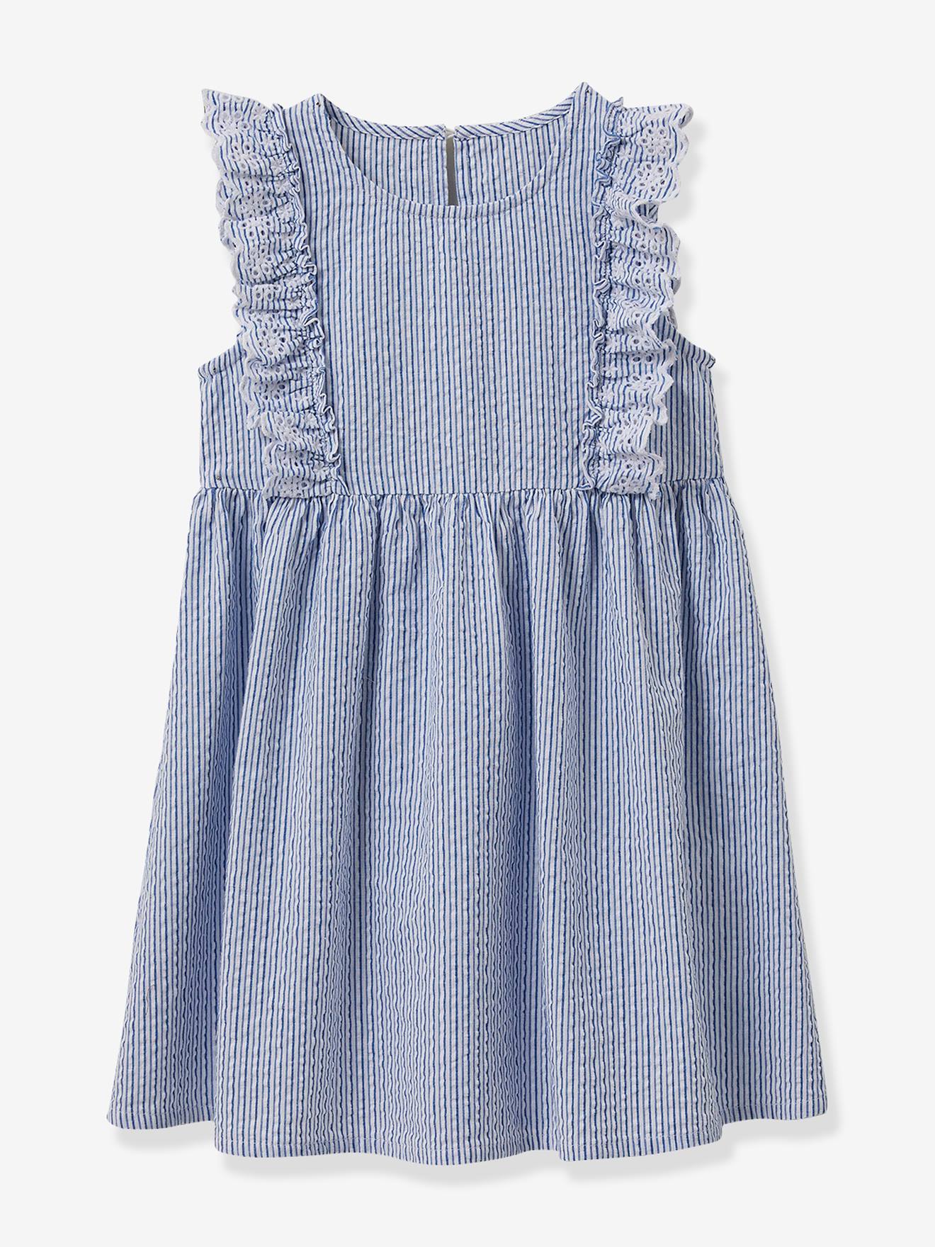 Robe seersucker fille ray bleu 29 €