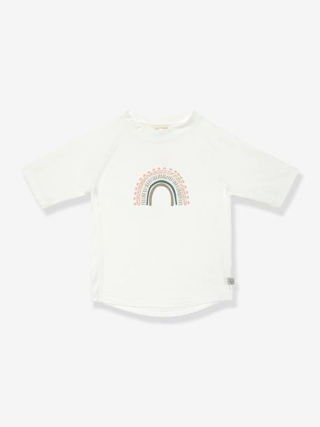 Tee-shirt anti-UV bébé Arc-en-ciel LÄSSIG manches courtes blanc+écru+rose poudré+vert 4 - vertbaudet enfant 