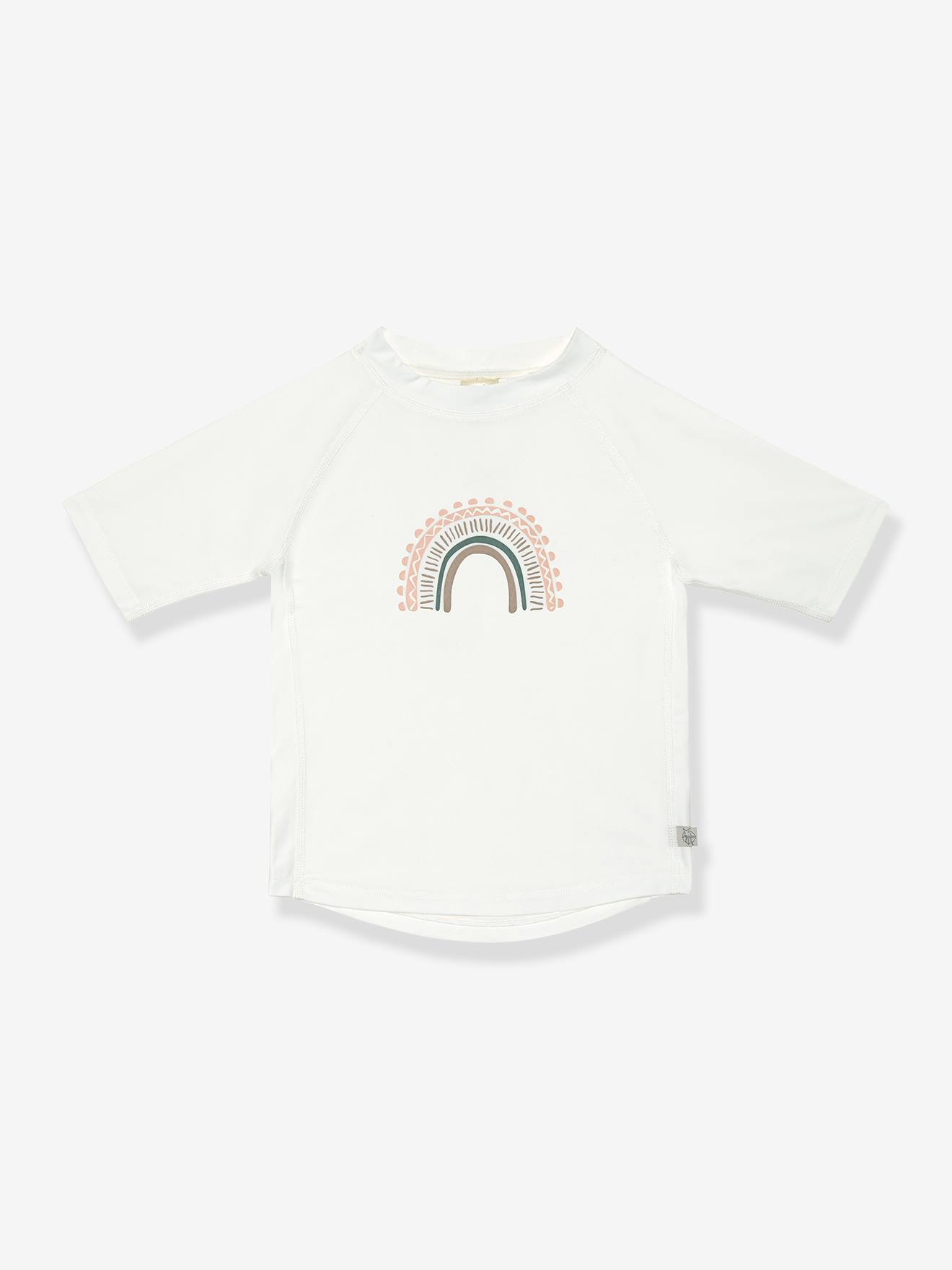 Tee-shirt Anti-uv Bébé Lässig Manches Courtes Écru