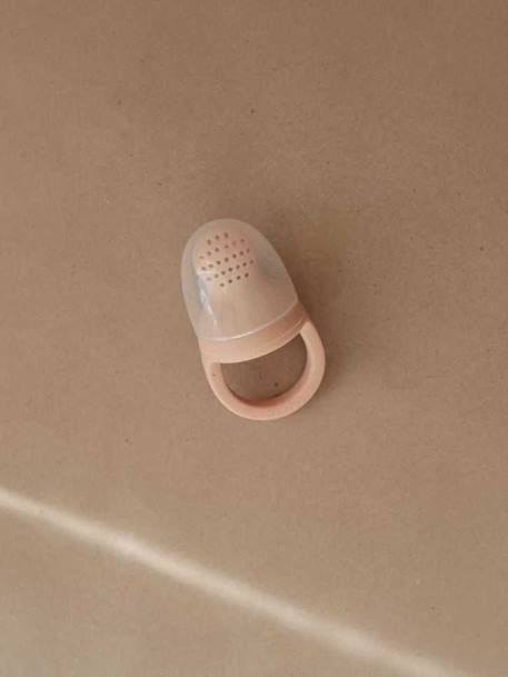 Mushie - Lot de 2 sucettes grignoteuses - en silicone rose