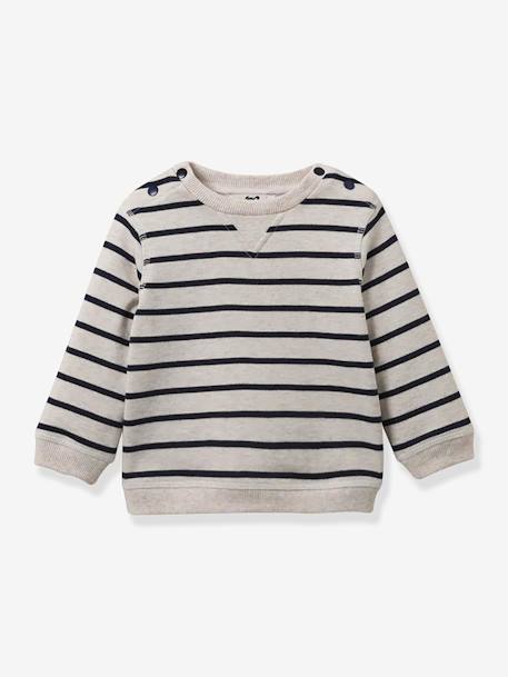 Bébé-Sweat rayé en coton bio CYRILLUS