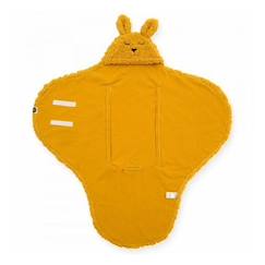 Linge de maison et décoration-Linge de lit bébé-Couverture portefeuille Bunny Jaune Moutarde - Bébé