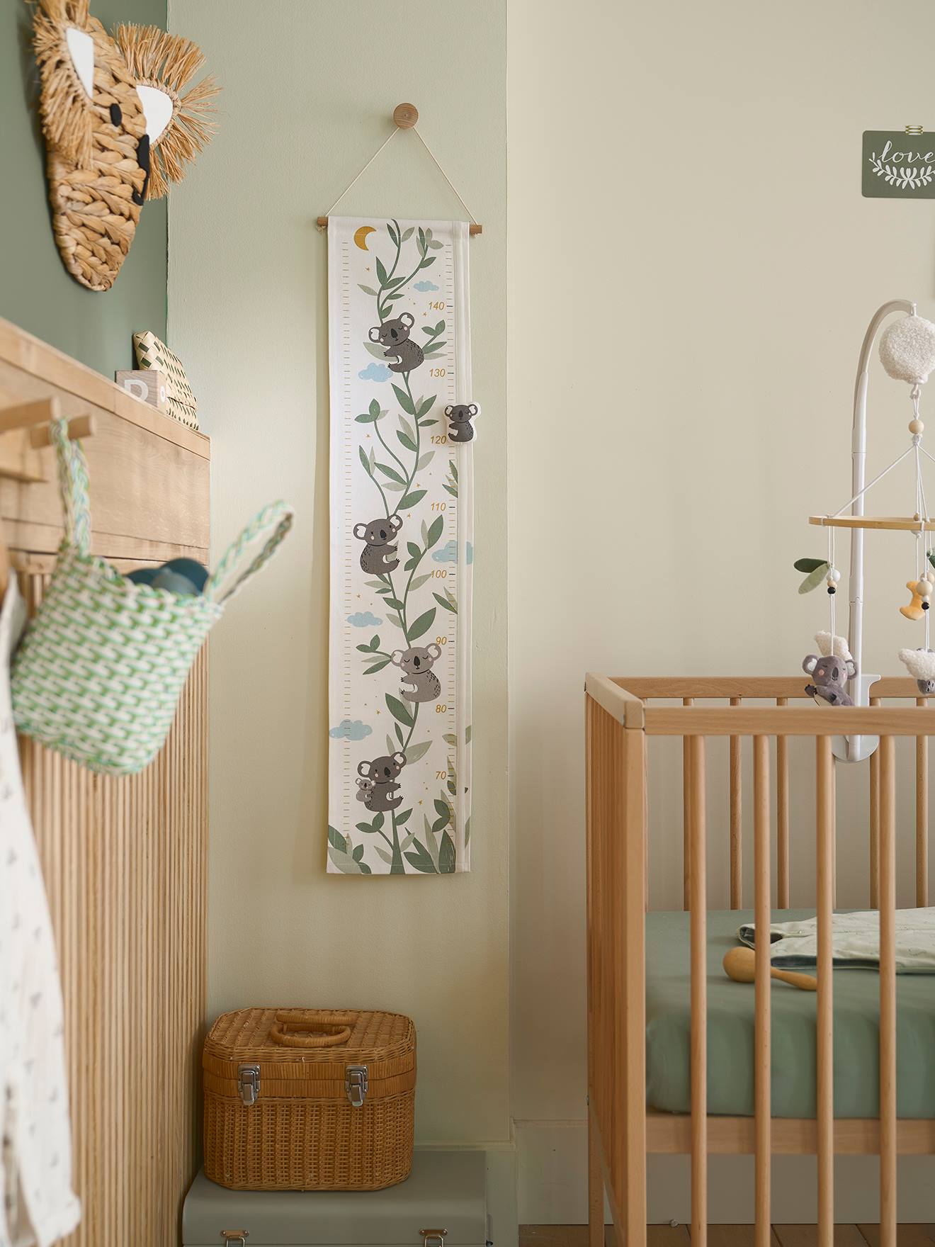 Vertbaudet - Toise en textile Koala gris