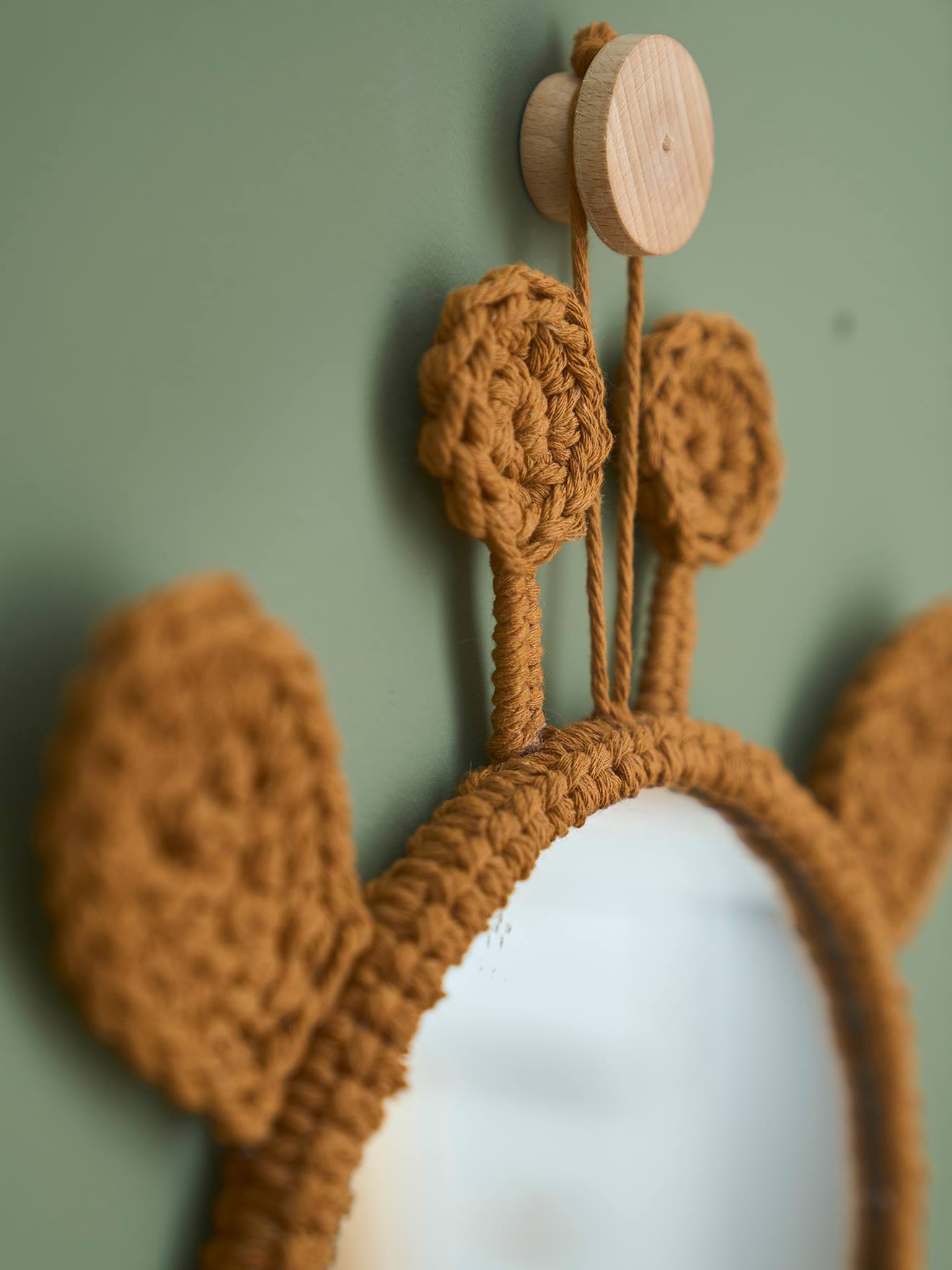 Miroir girafe tricot camel (Vertbaudet) - Image 1