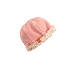 -Bonnet de naissance - Esmée - Coton - Rose - Oeko-tex - Hiver