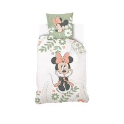 -Housse de couette Minnie - DISNEY - 140x200 cm - 100% Coton - Vert