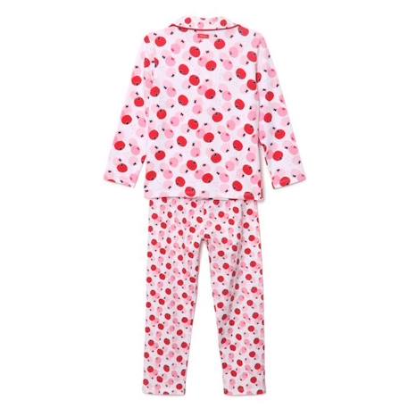 Pyjama long un zeste d'amour - Ensemble chemise et pantalon - 95% Coton - 5% Elasthanne - Rose ROSE 2 - vertbaudet enfant 