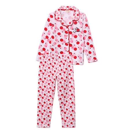 Pyjama long un zeste d'amour - Ensemble chemise et pantalon - 95% Coton - 5% Elasthanne - Rose ROSE 3 - vertbaudet enfant 