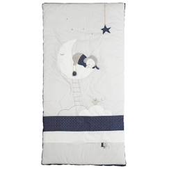 Linge de maison et décoration-Linge de lit bébé-Couverture, édredon-Edredon pour lit bébé en coton gris perle - Merlin - 70x140cm - Chaleur et confort