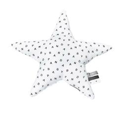 Coussin étoile 30x8cm en coton blanc  - vertbaudet enfant