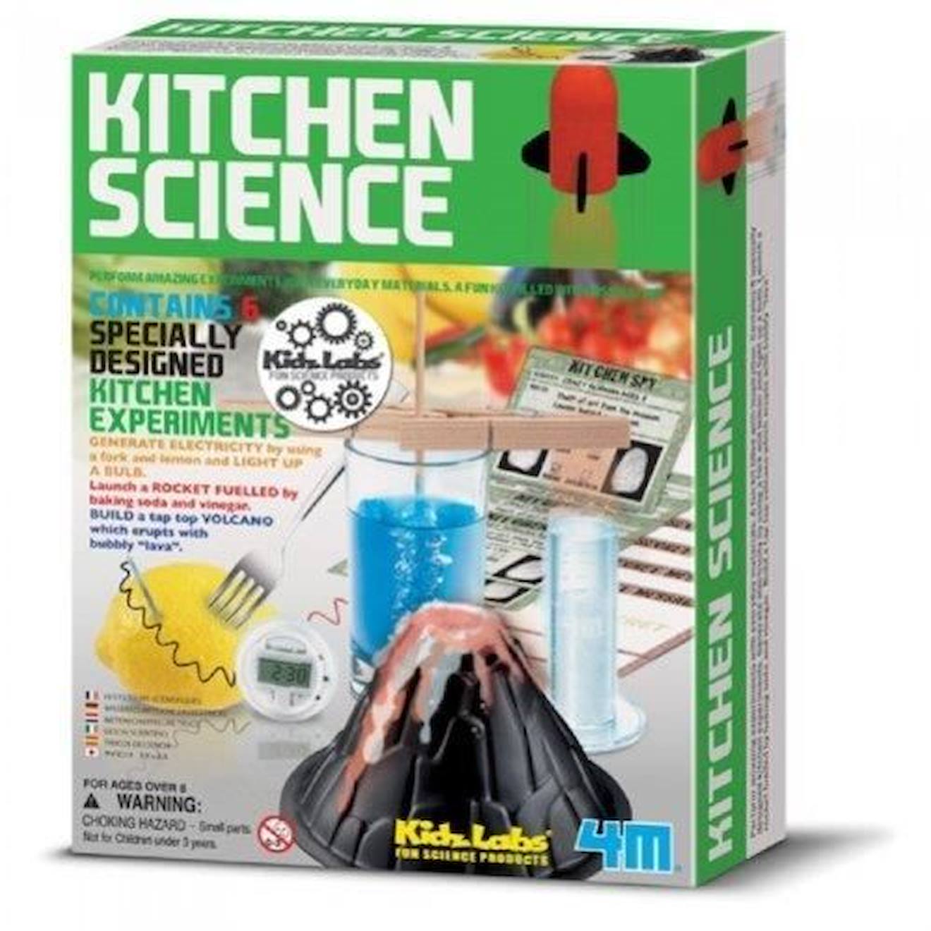 Kit D'expériences Scientifiques - 4m - Sciences En Cuisine - 6 Expériences - Intérieur - Noir Noir