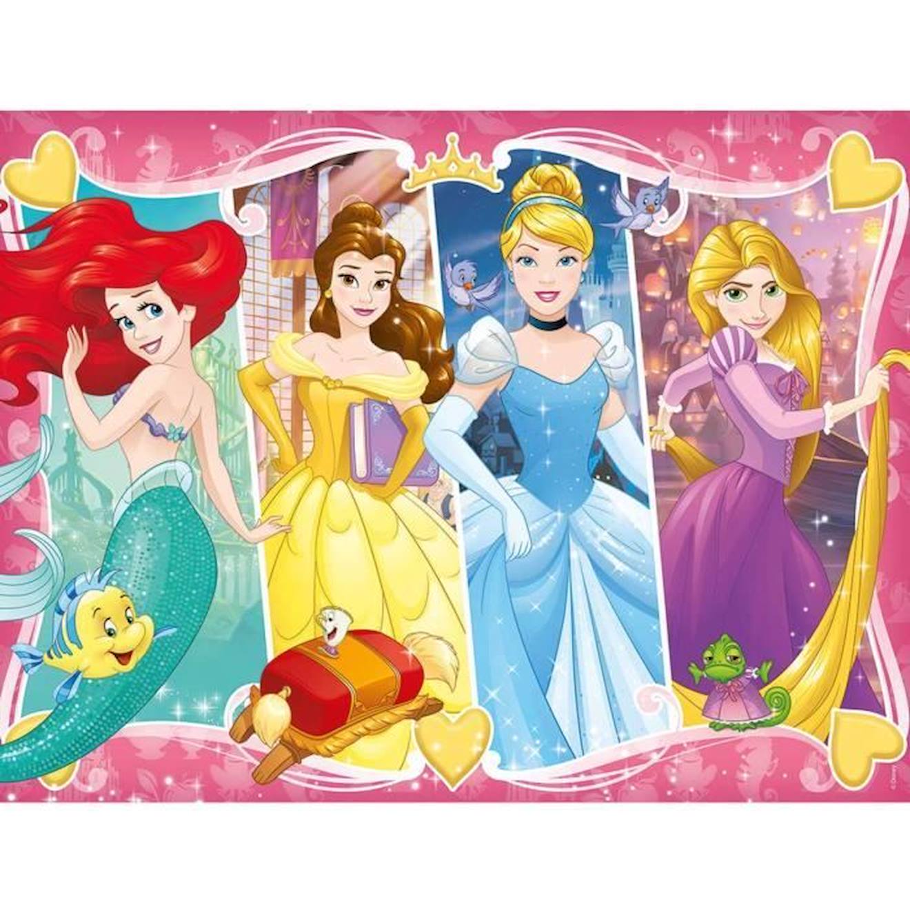 Puzzle 30 Pièces - Nathan - Princesses Disney - Moins De 100 Pièces - Jaune - Multicolore Jaune