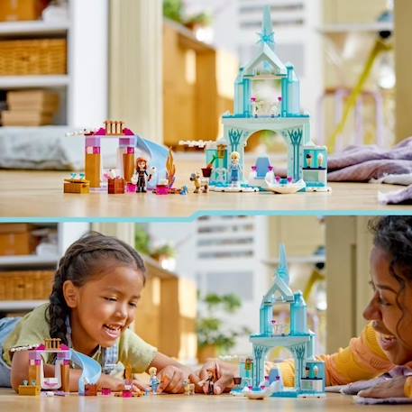 LEGO® 43238 Disney Princess Le Château de Glace d’Elsa, Jouet de Princesse La Reine des Neiges, 2 Figurines Animales BLEU 5 - vertbaudet enfant 