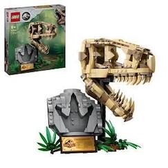 -LEGO® 76964 Jurassic World Les Fossiles de Dinosaures : Le Crâne du T. Rex, Jouet de Dino, Déco pour la Chambre d'Enfant
