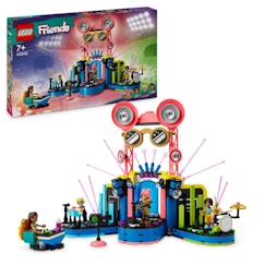 -LEGO® 42616 Friends Le Spectacle Musical de Heartlake City, Jouet avec 4 Figurines Andrea, Scène et Instruments
