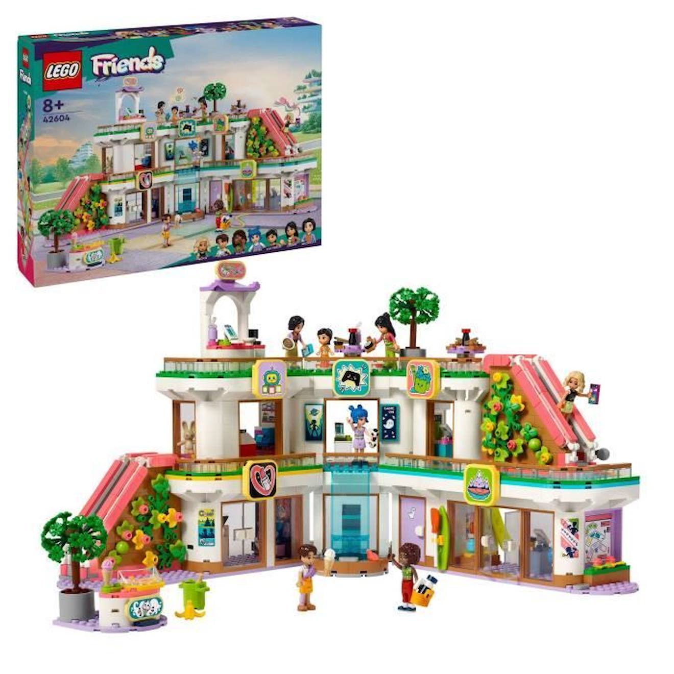 Lego® 42604 Friends Le Centre Commercial De Heartlake City, Jouet De Poupée Pour Filles Et Garçons, 