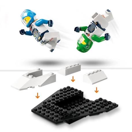 LEGO® 60429 City Le Vaisseau et la Découverte de l’Astéroïde, Jouet avec 2 Minifigurines d'Astronautes et Figurine Alien BLEU 4 - vertbaudet enfant 