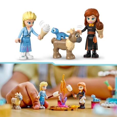 LEGO® 43238 Disney Princess Le Château de Glace d’Elsa, Jouet de Princesse La Reine des Neiges, 2 Figurines Animales BLEU 4 - vertbaudet enfant 