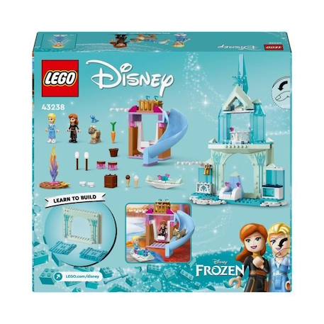 LEGO® 43238 Disney Princess Le Château de Glace d’Elsa, Jouet de Princesse La Reine des Neiges, 2 Figurines Animales BLEU 6 - vertbaudet enfant 
