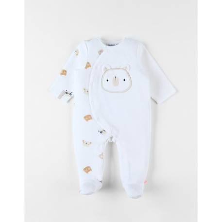 Bébé-Pyjama 1 pièce ours en velours