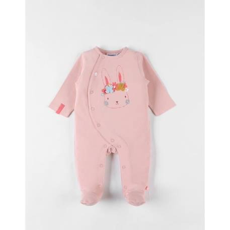 Bébé-Pyjama 1 pièce fleuri en jersey blush