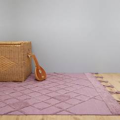 -Tapis enfant - Nattiot - Eemee - Coton 100% - 110x170 cm - Mauve