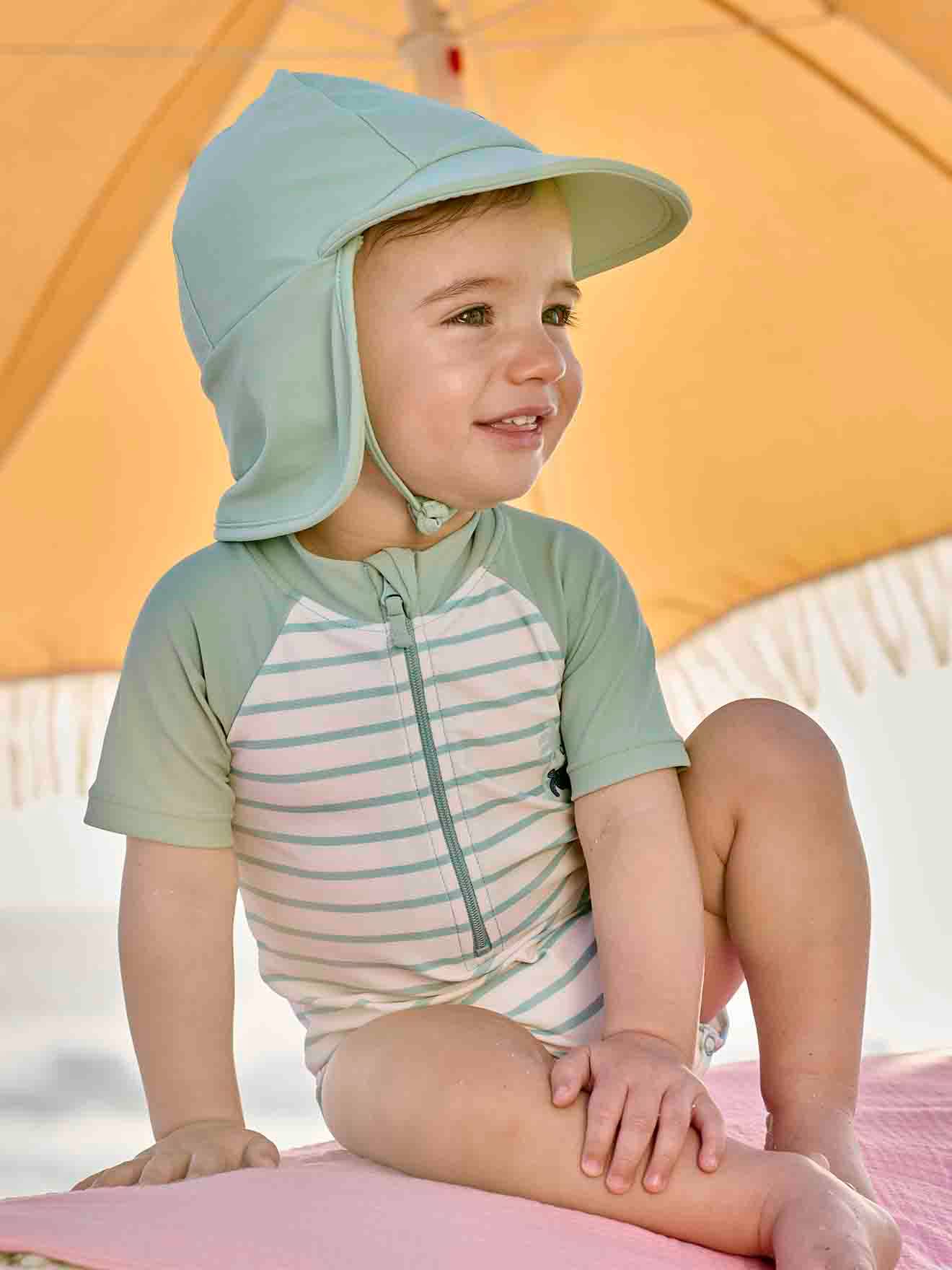 Combinaison bébé garçon vert sauge