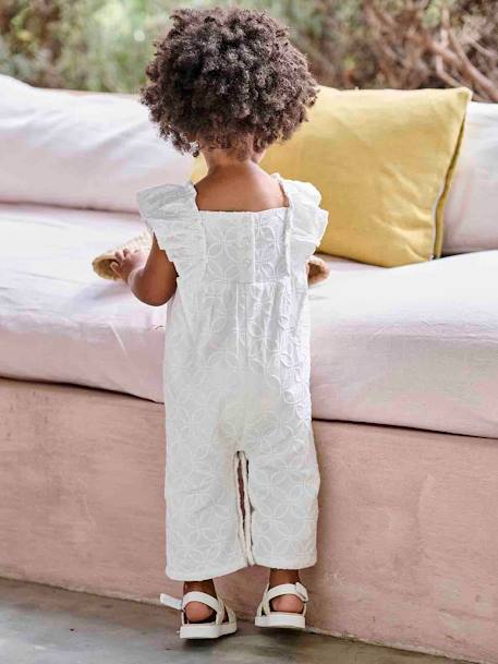 Combinaison bébé brodée cérémonie écru 8 - vertbaudet enfant 
