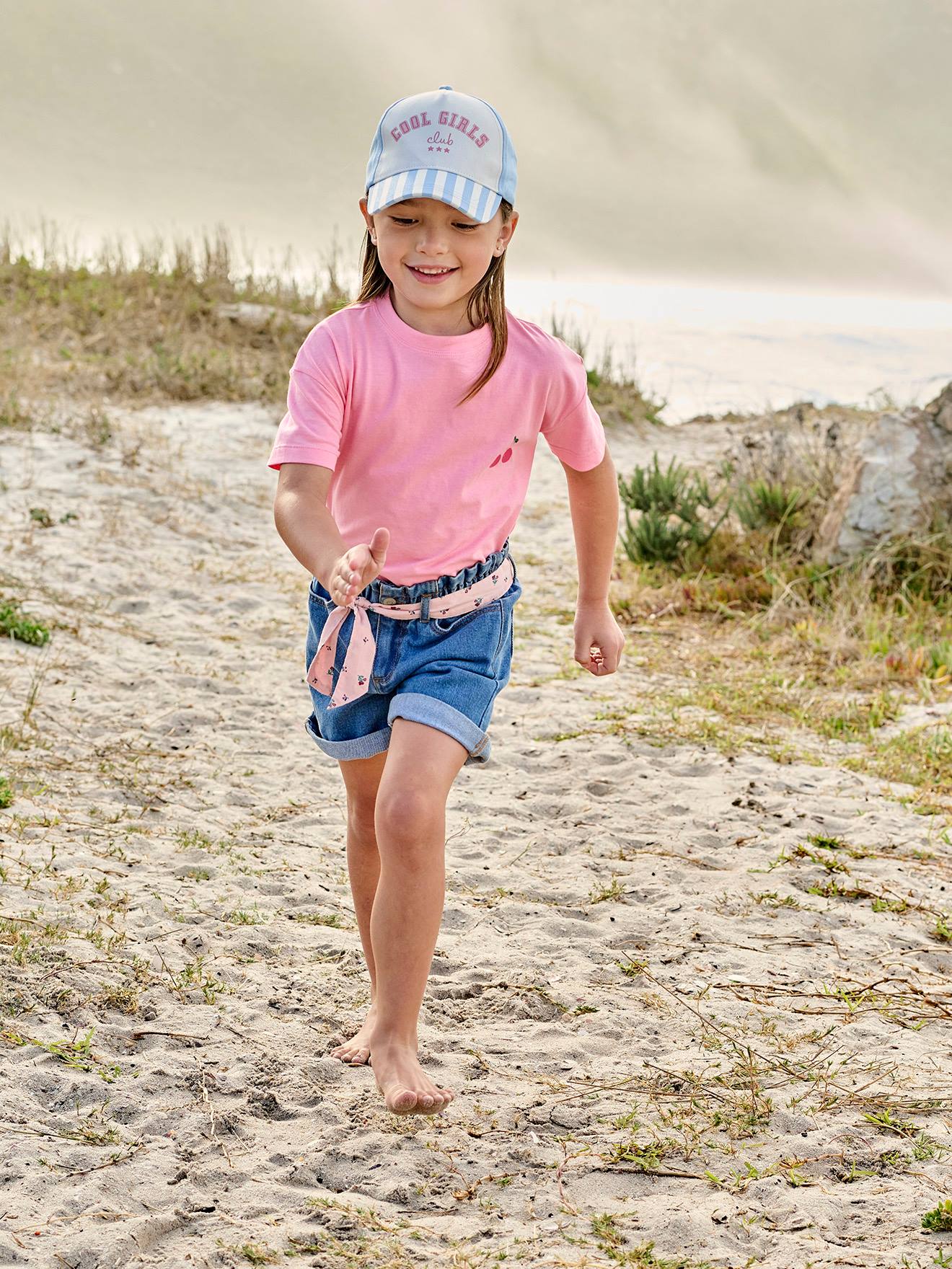 Short jogging slouchy orange fille | La Halle