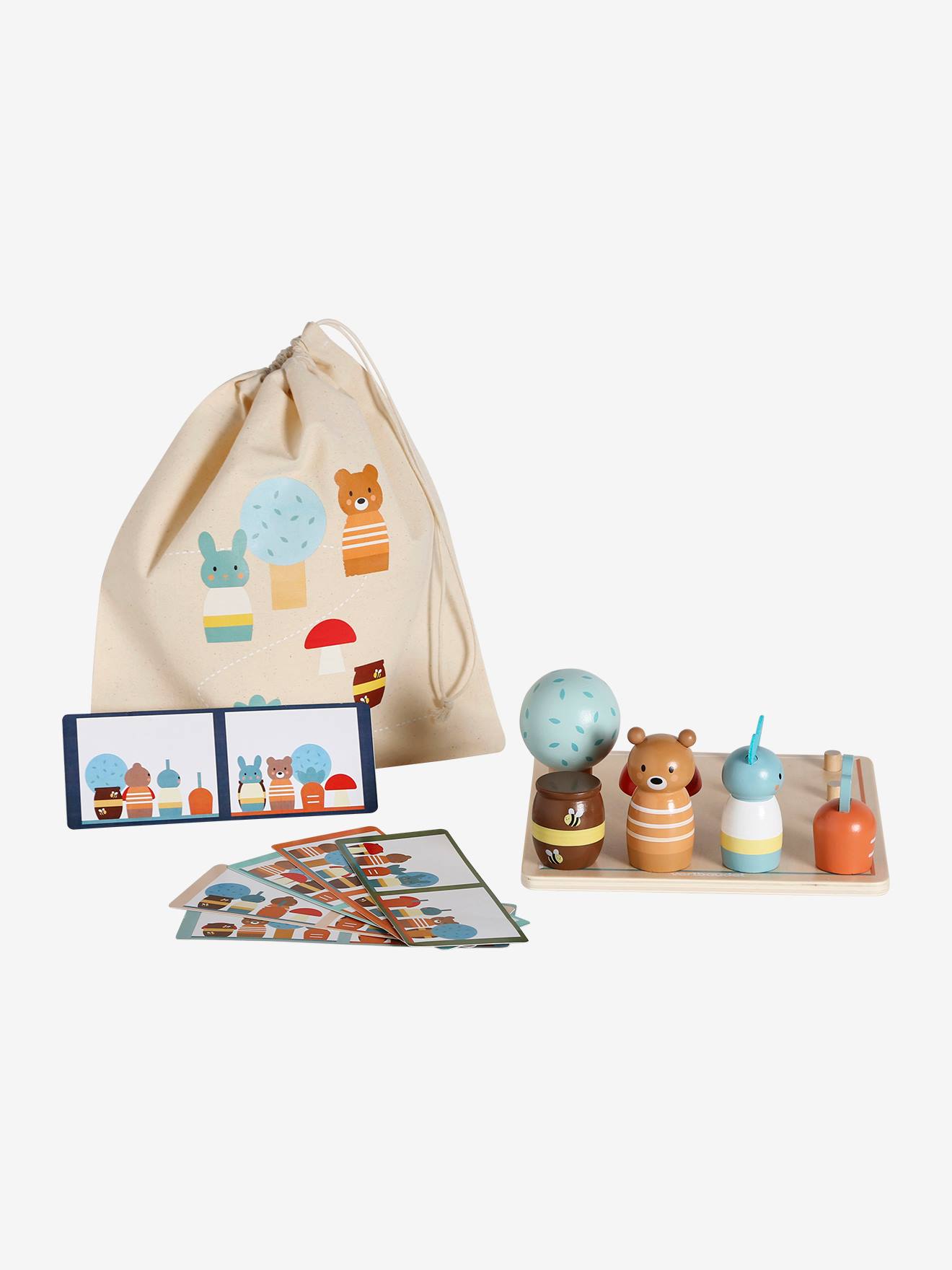Jeu de repérage Les amis de la forêt en bois FSC® bois