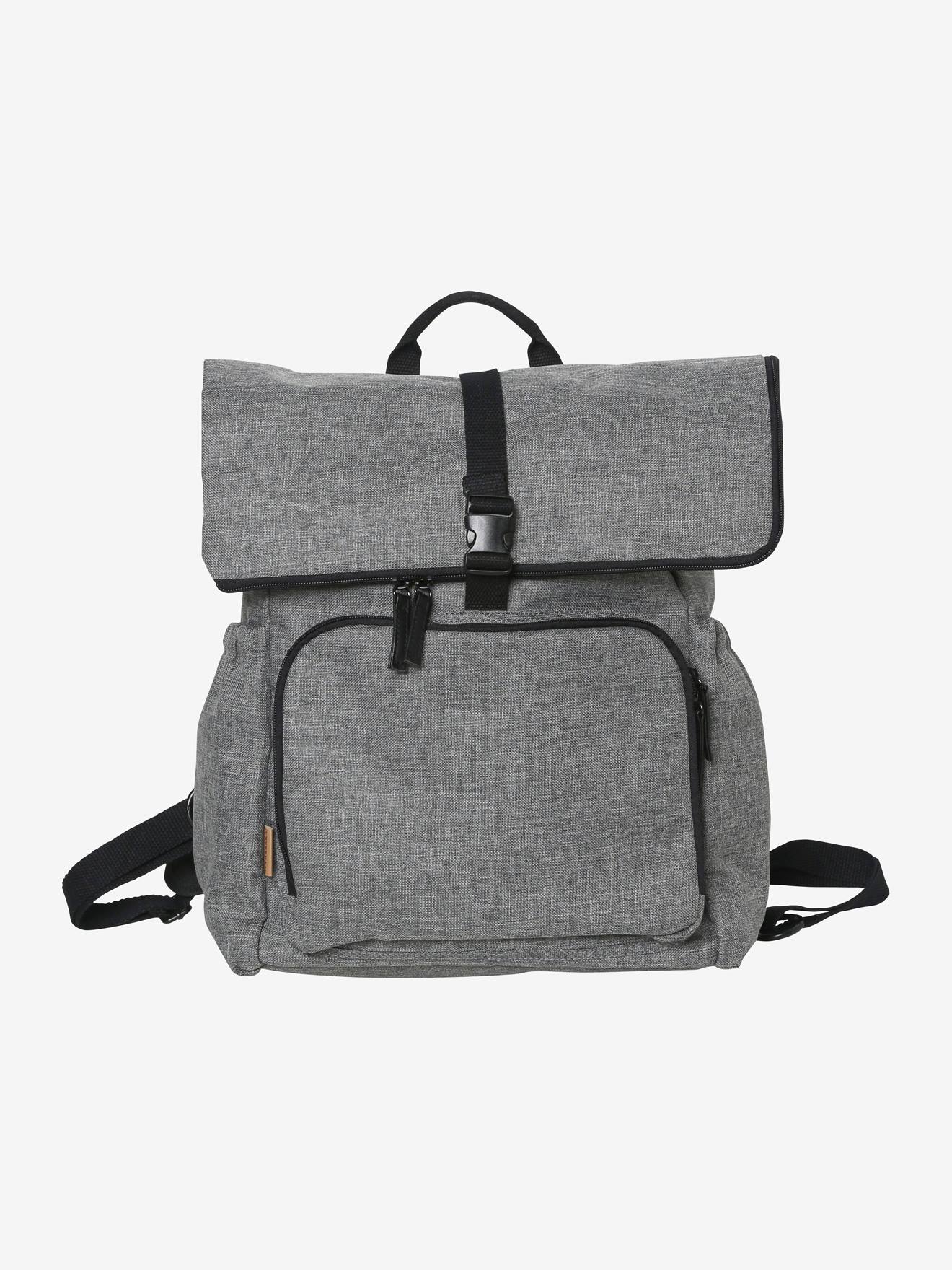Sac à dos à langer en polyester recyclé Walk & Roll gris