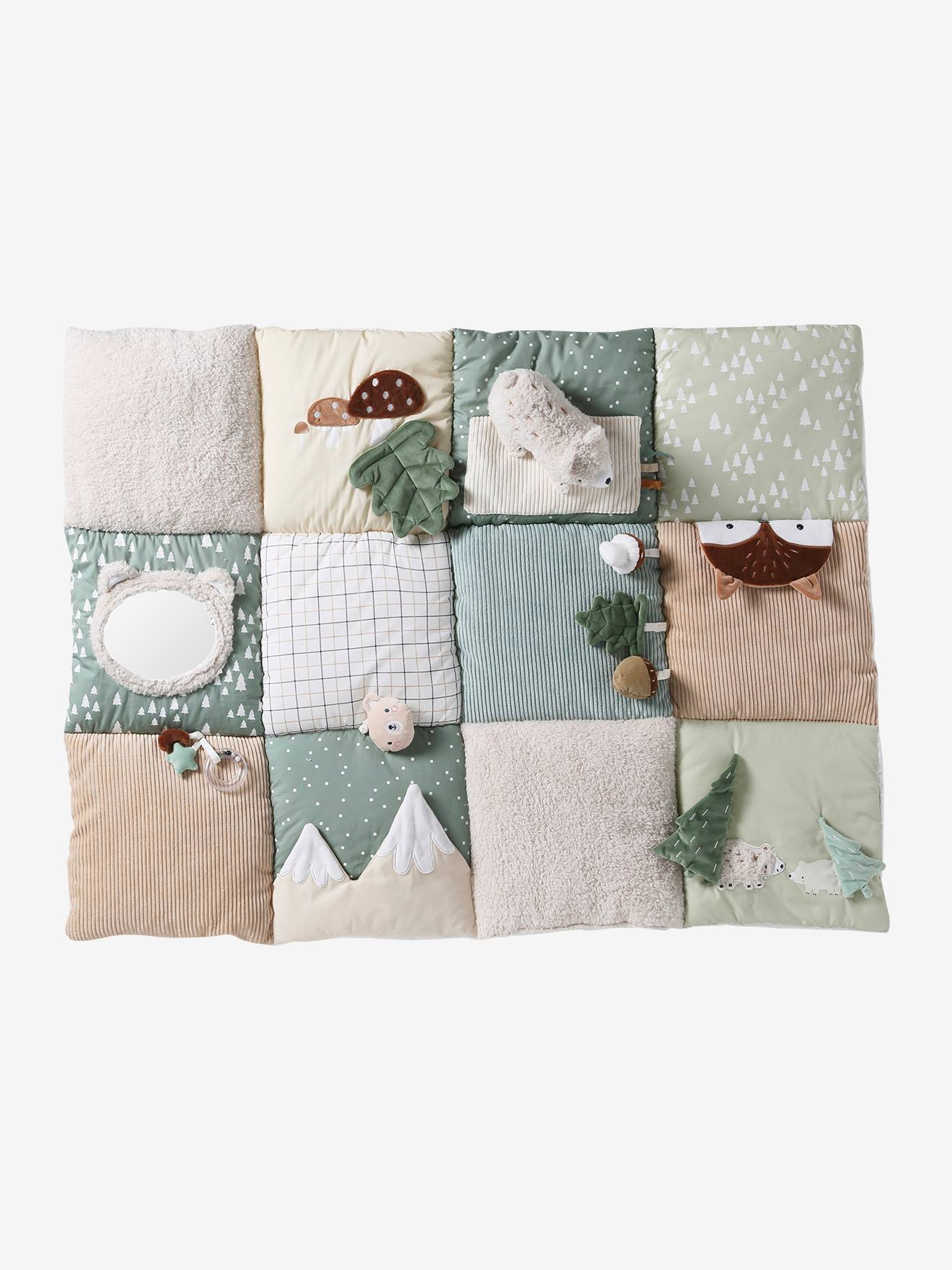 Tapis d'éveil moelleux et ludique green forest (Vertbaudet) - Image 1