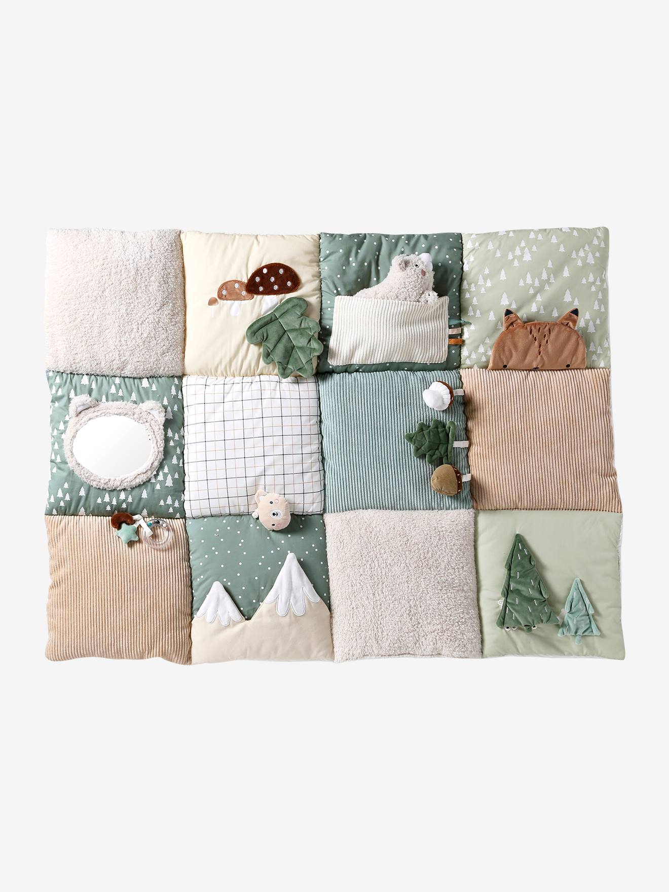 Vertbaudet - Tapis d'éveil moelleux et ludique green forest