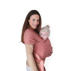 Puériculture-Echarpe de portage porte-bébé Mushie rose