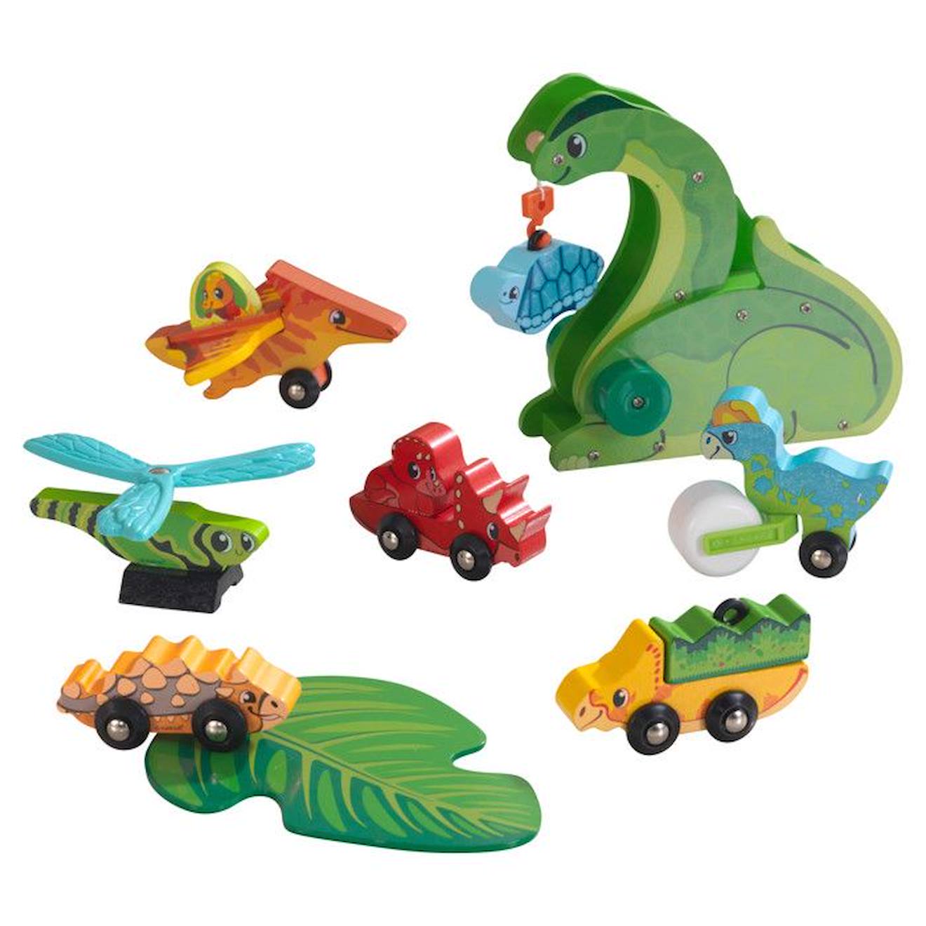 Kidkraft - Adventure Tracks™ : Dino World Kit Les Amis Préhistoriques Multicolore