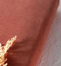 Chambre et rangement-Alèse Drap Housse Berceau Imperméable Jersey  TENCEL™ (Terracotta - 50 x 83 cm)