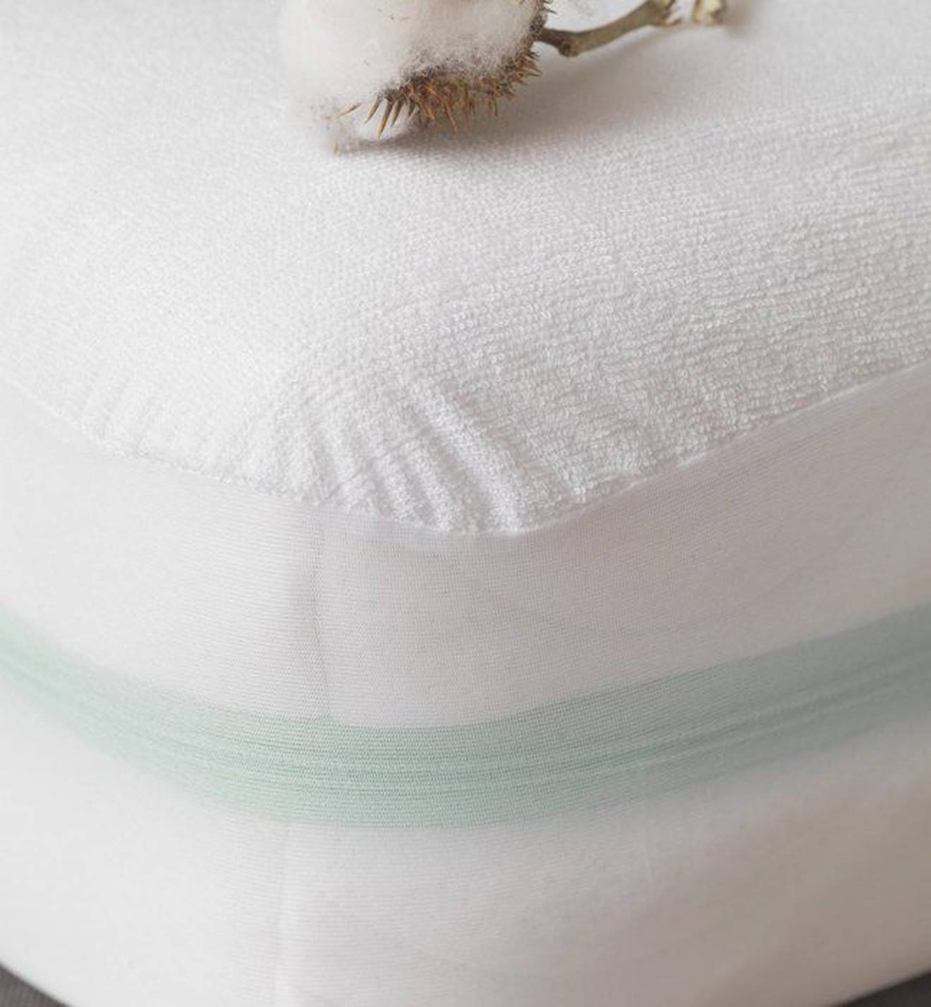 Alèse Enfant Imperméable Bouclette Coton Bio (90 X 190 Cm) Blanc