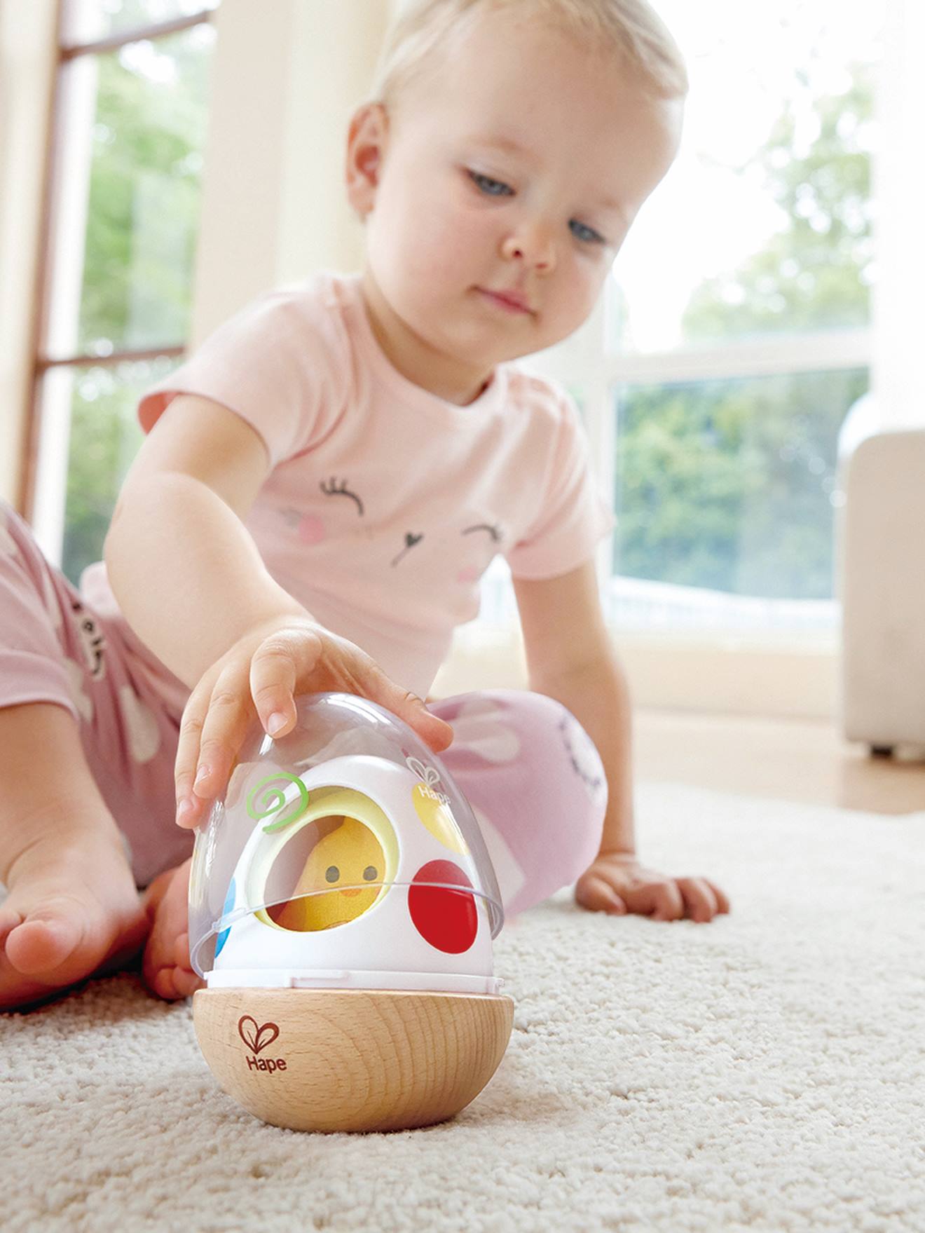 Culbuto oeuf surprise - HAPE blanc