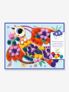 Jouet-Activités artistiques et musicales-Coffret de collage Silhouettes et pompons -