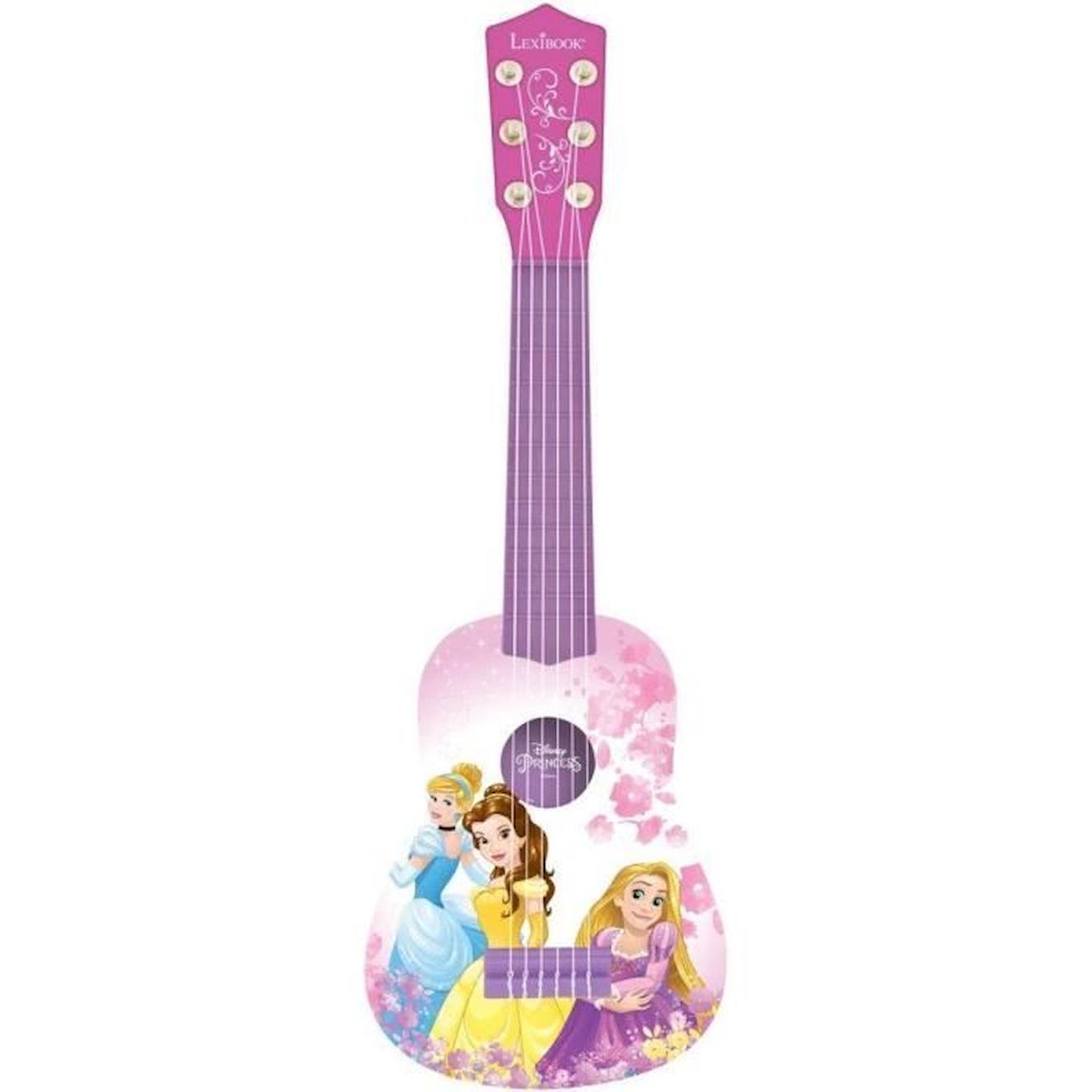 Lexibook - Ma Première Guitare Disney Princesses - 53cm - Guide D'apprentissage Inclus Rose