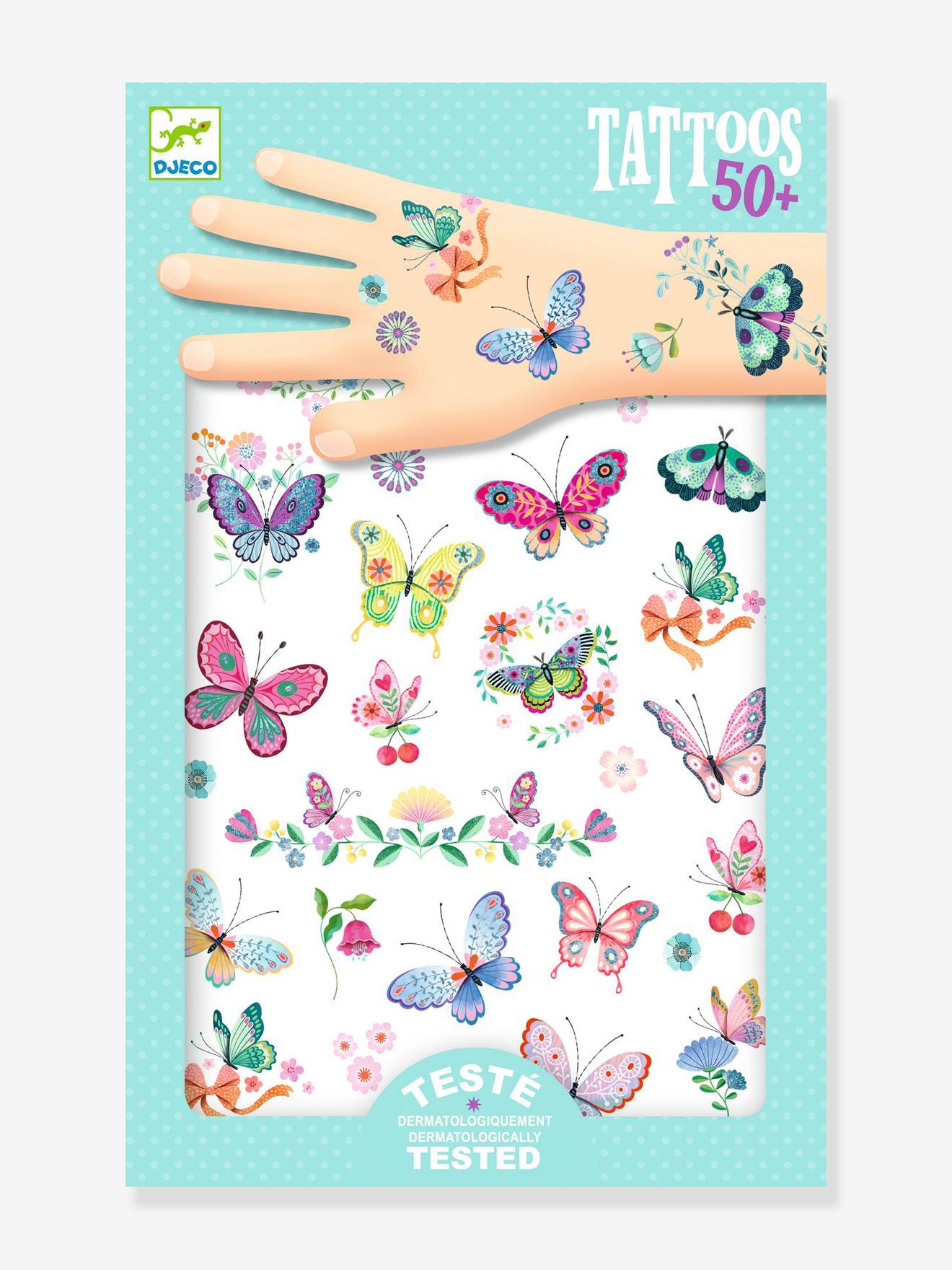 Tatouages papillons de rêve - multicolore