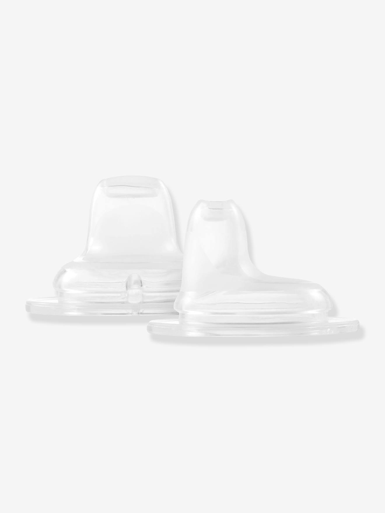 Duo de becs de succion anti-fuite transparent