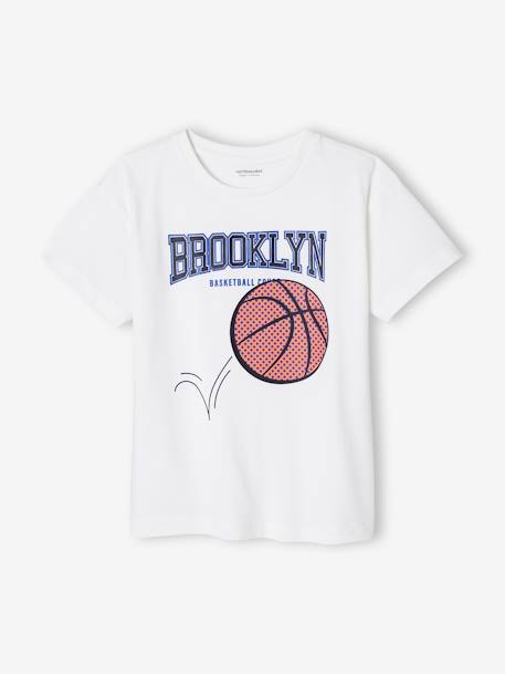 Garçon-T-shirt motif basket détails en relief garçon