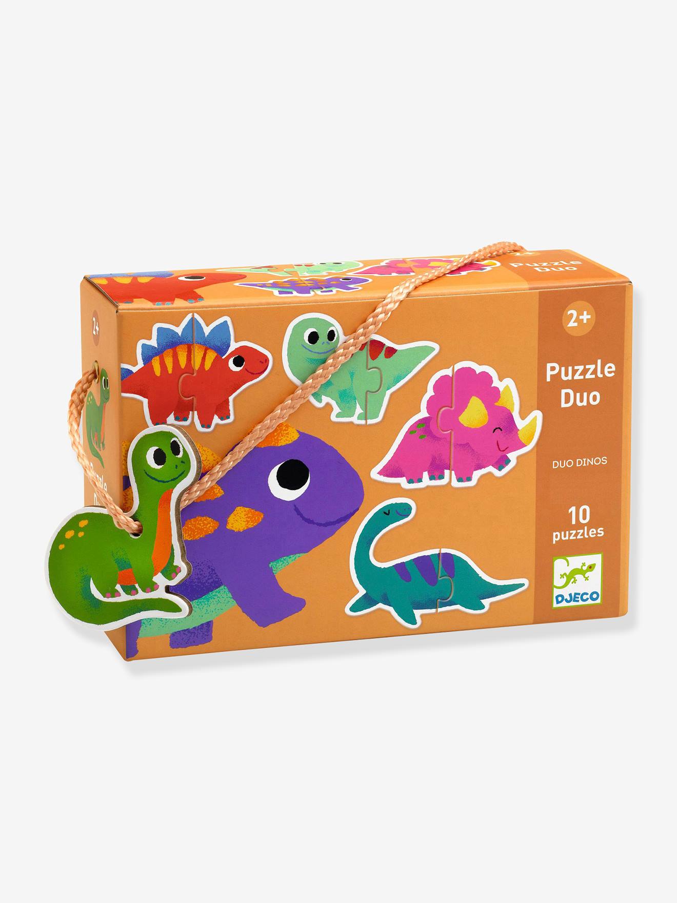 Puzzle Dinos duo - multicolore