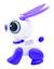 Power Rabbit Mini - Robot lapin avec effets lumineux et sonores, contrôle par claquement de main, répétition BLANC 2 - vertbaudet enfant 