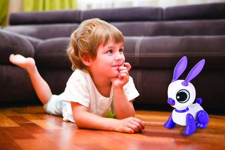 Power Rabbit Mini - Robot lapin avec effets lumineux et sonores, contrôle par claquement de main, répétition BLANC 4 - vertbaudet enfant 