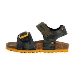 Chaussures-Chaussures fille 23-38-Sandales-Sandale cuir enfant Geox Chalki - Sage-Ochre jaune