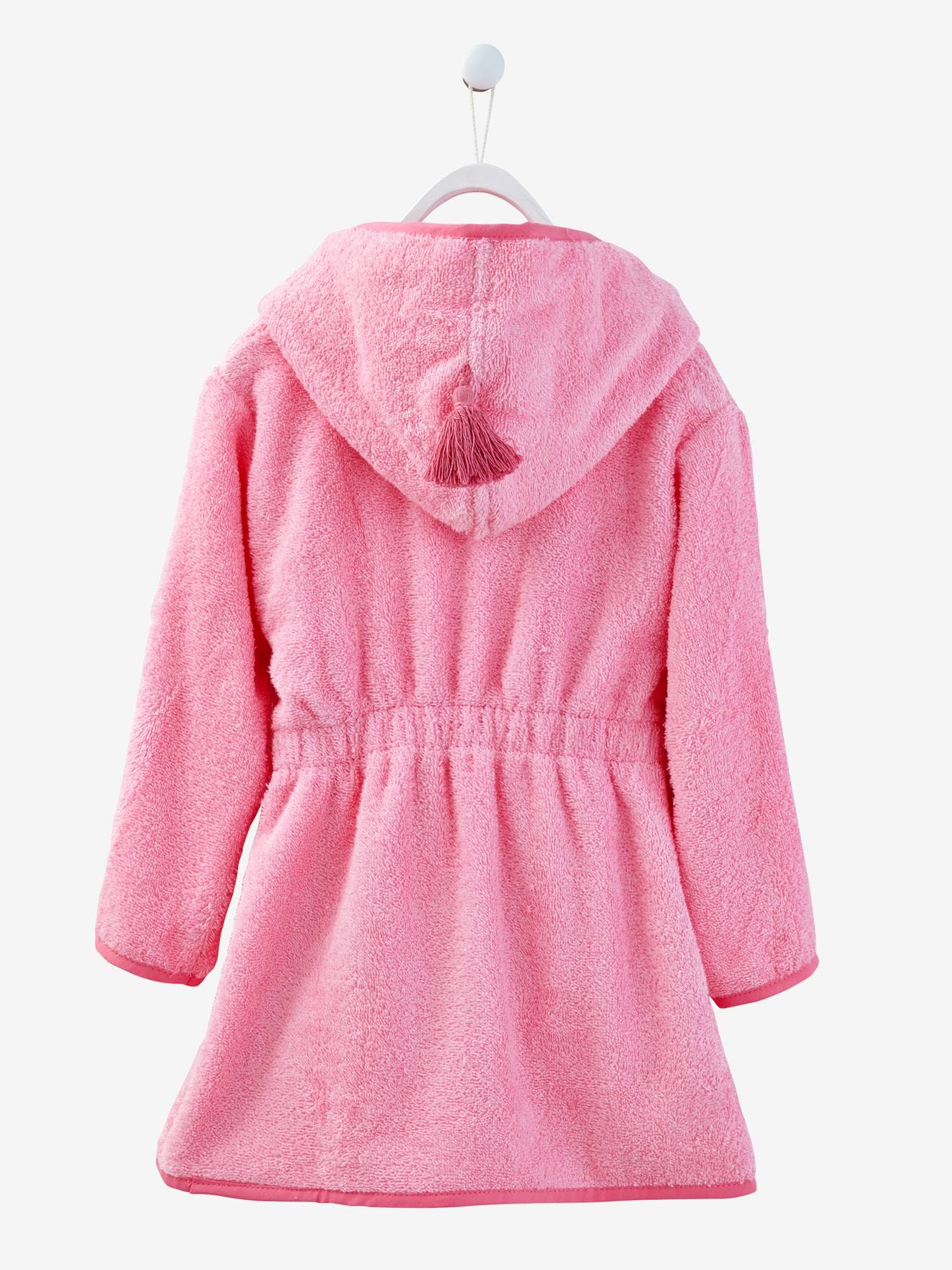 Peignoir De Bain Enfant A Capuche A Personnaliser Oeko Tex Bleu Vertbaudet